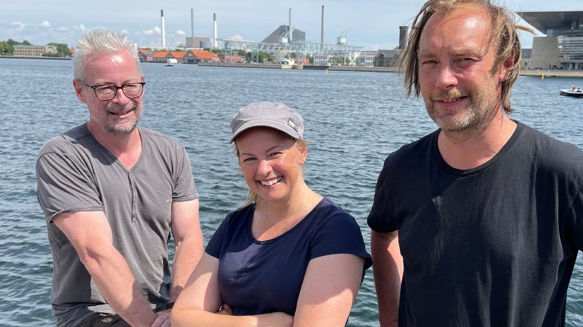 Jeanette Varberg sammen med Rane Willerslev og Nikolaj Kirk