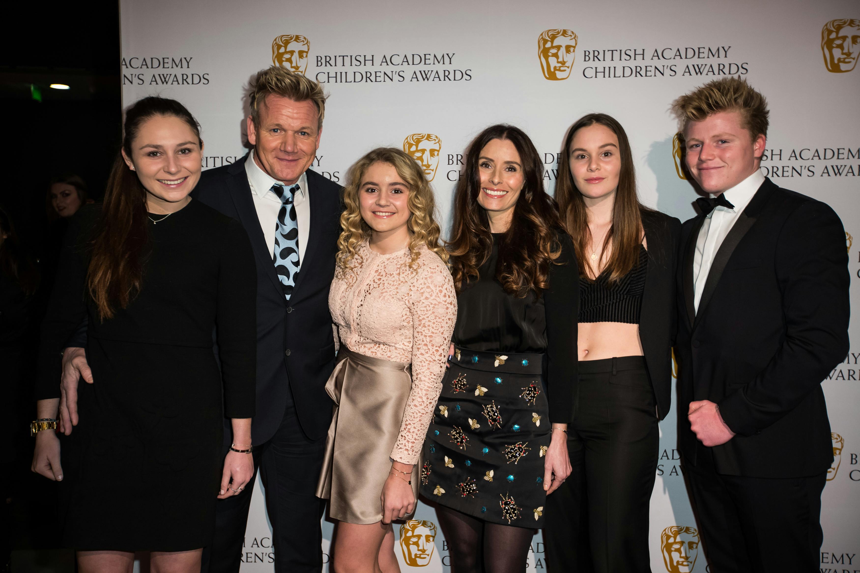 Gordon Ramsay og hans familie i 2016. 