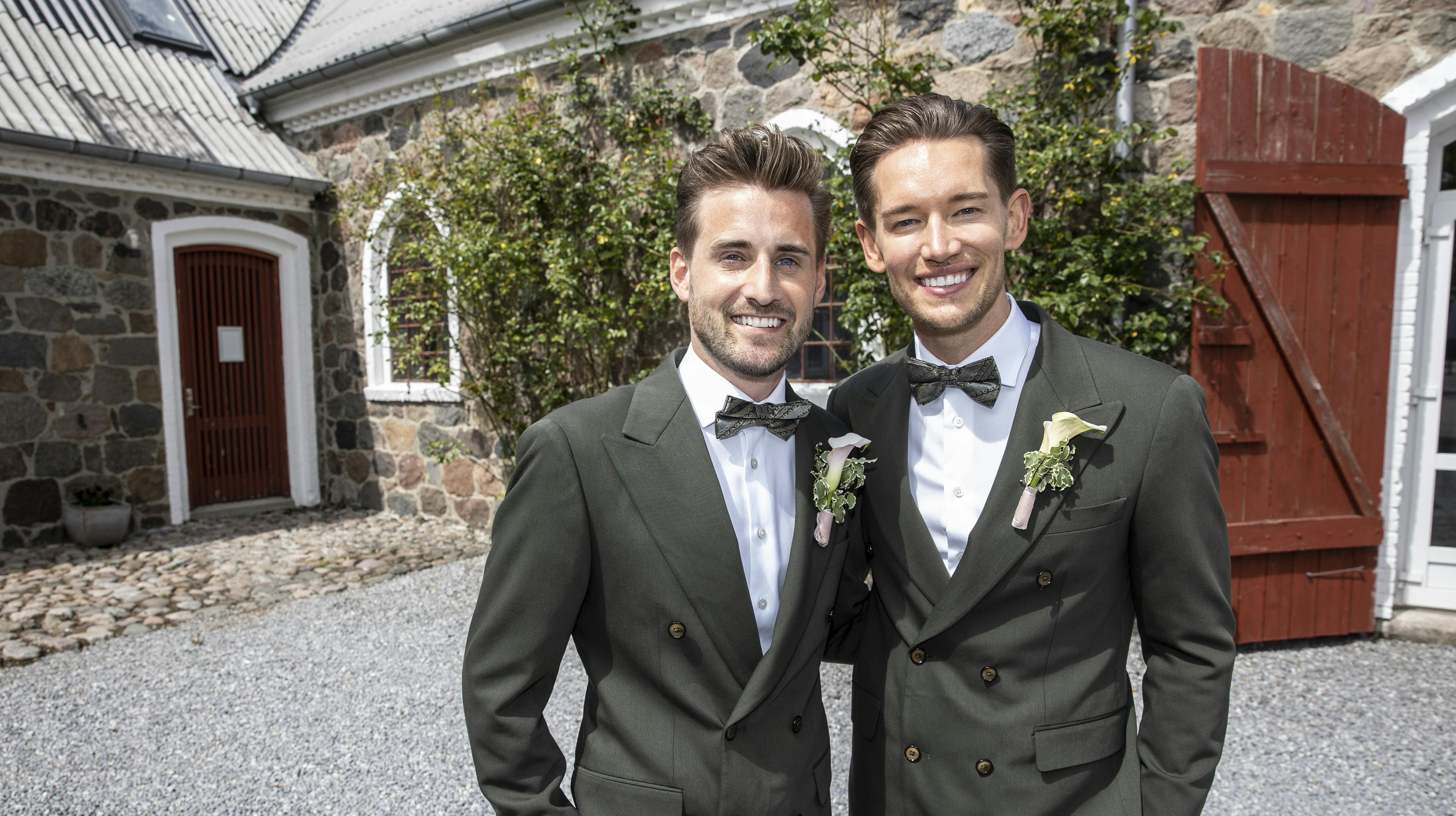 Morten Kjeldgaard og Frederik Hauns bryllup på Sonnerupgaard Gods. 