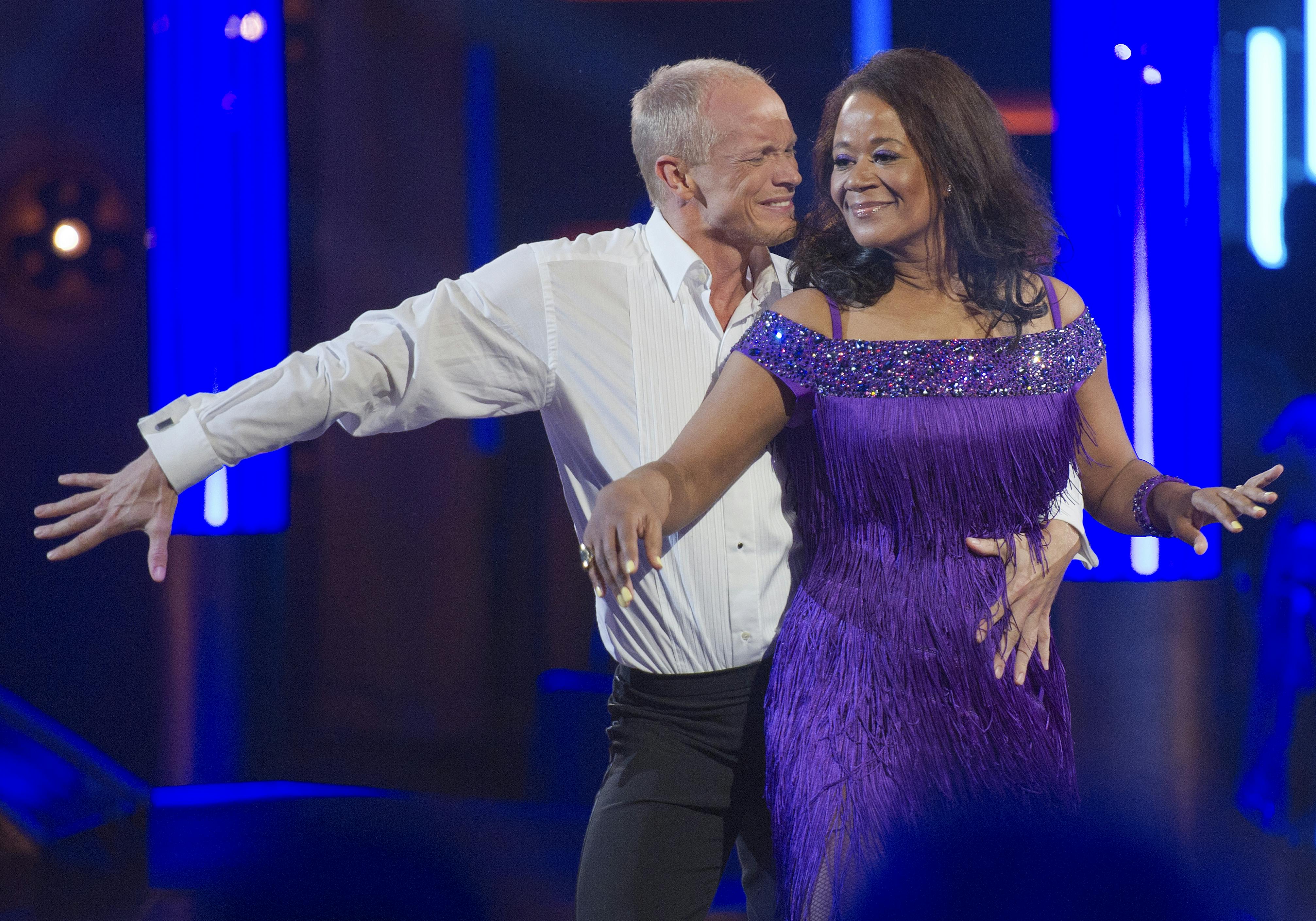 Tobias Karlsson og Hella Joof på dansegulvet i "Vild med dans" i 2011.