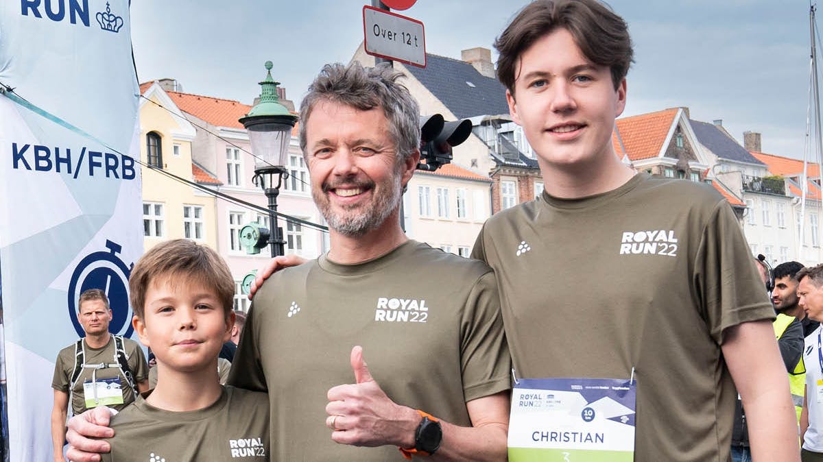 Prins Vincent, kronprins Frederik og prins Christian.
