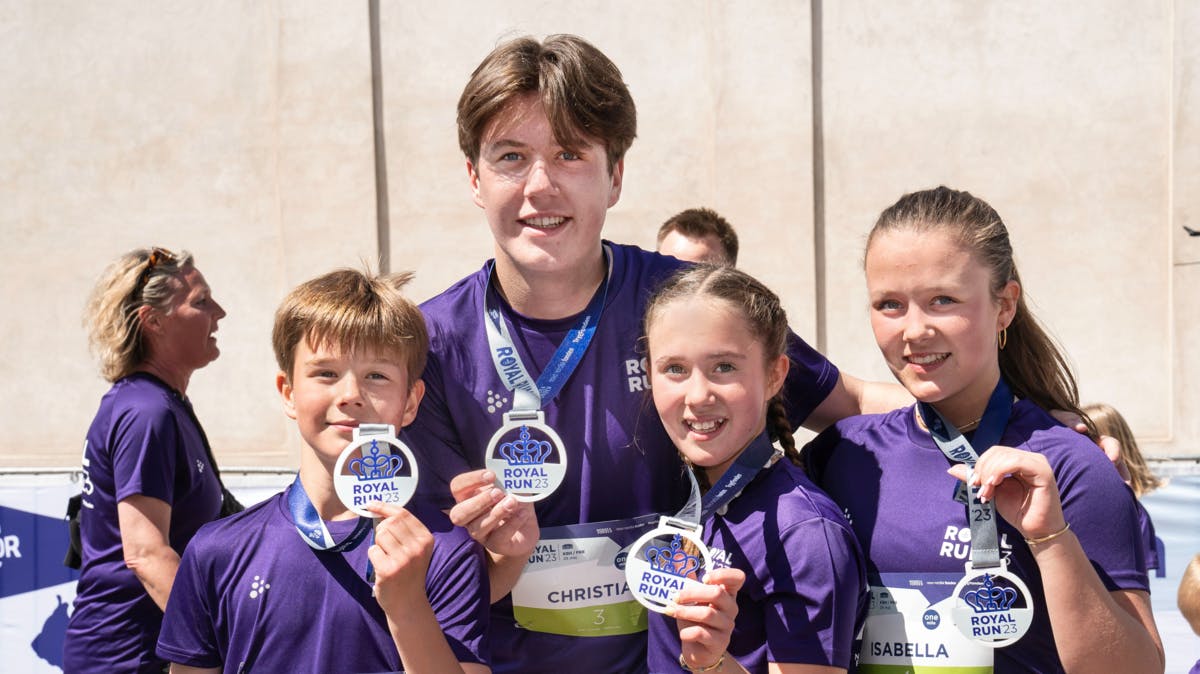 Prins Vincent, prins Christian, prinsesse Josephine og prinsesse Isabella
