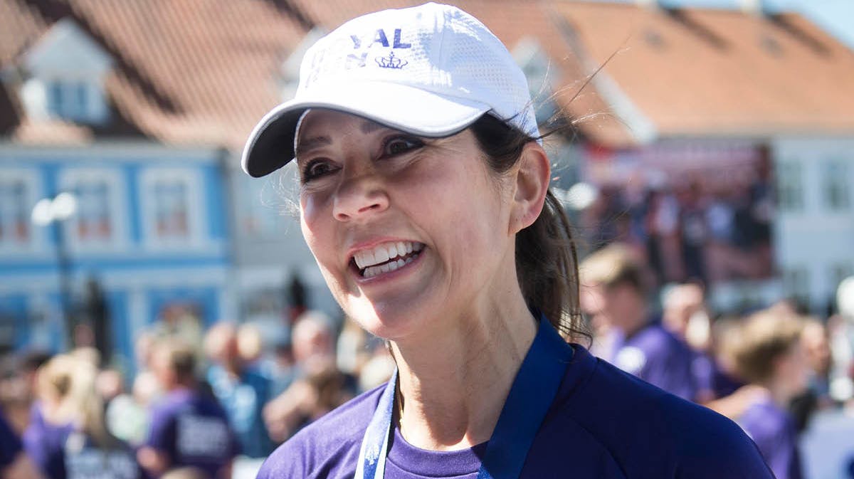 Kronprinsesse Mary til Royal Run. 