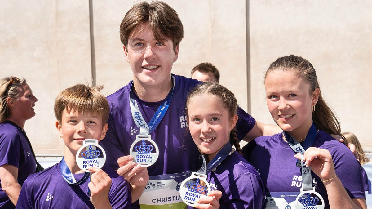 Kronprinsparrets fire børn.