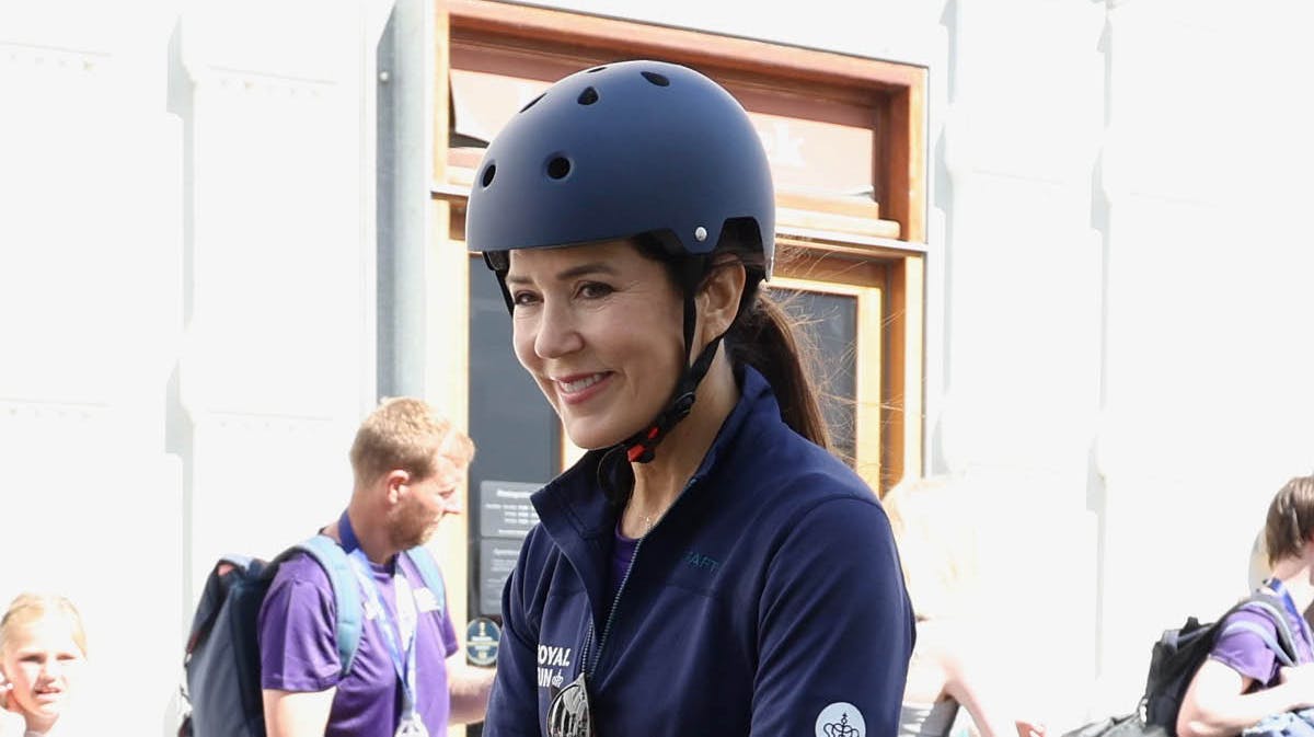 Kronprinsesse Mary ankom på utraditionel vis.