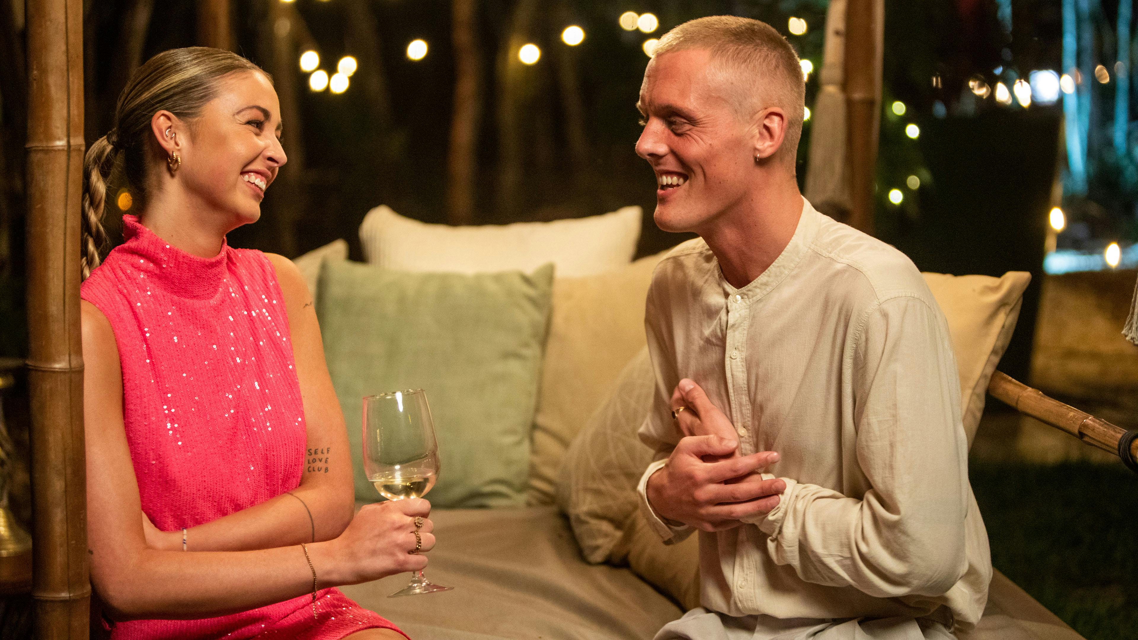 Julie Kriegler og Rasmus Anders i Bachelorette