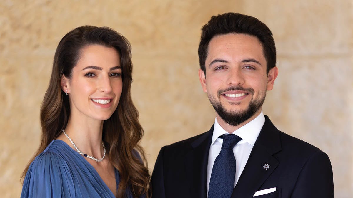 Rajwa Alseif og kronprins Hussein.