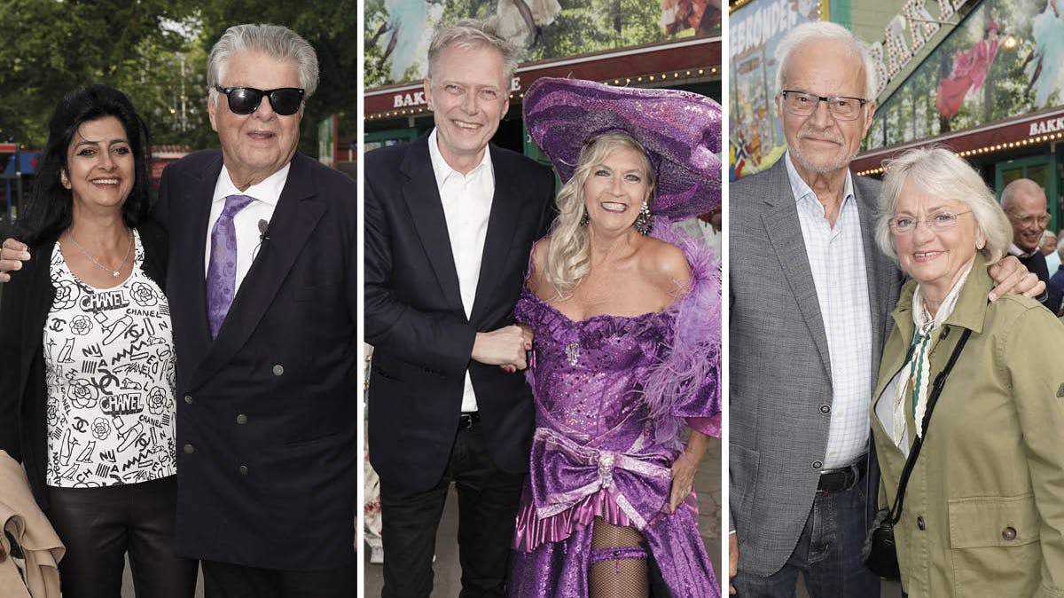 Kendte gæster til premiere i Bakkens Hvile. 