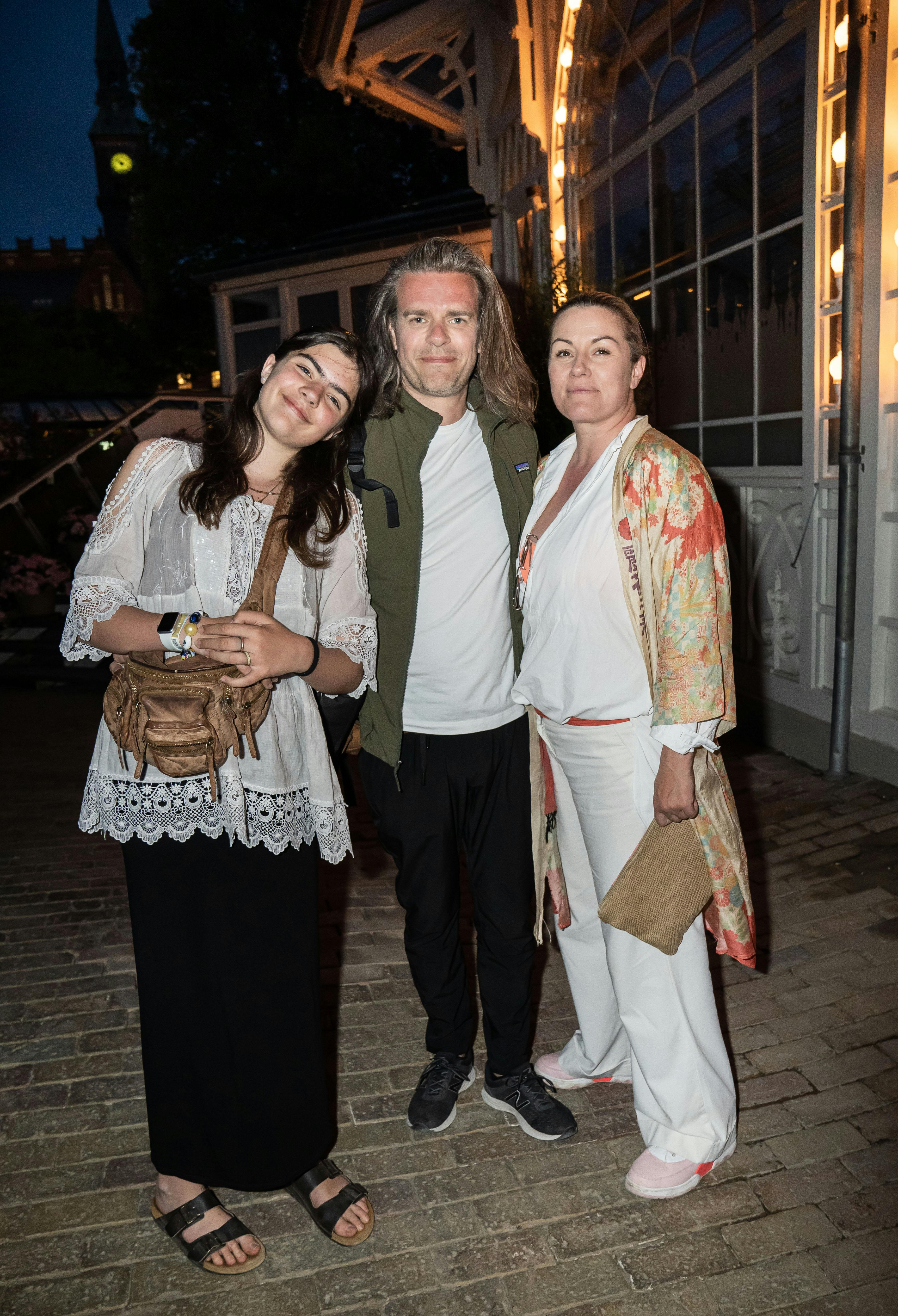 Carsten Svendsen med sin kæreste og datter.