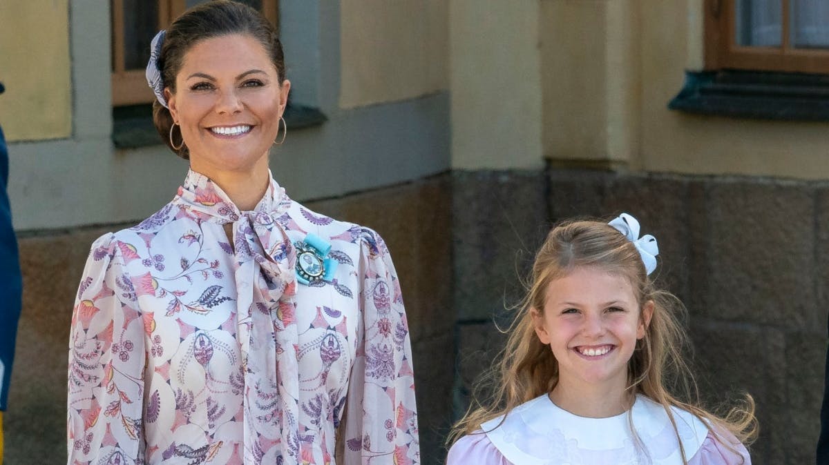 Kronprinsesse Victoria og prinsesse Estelle.