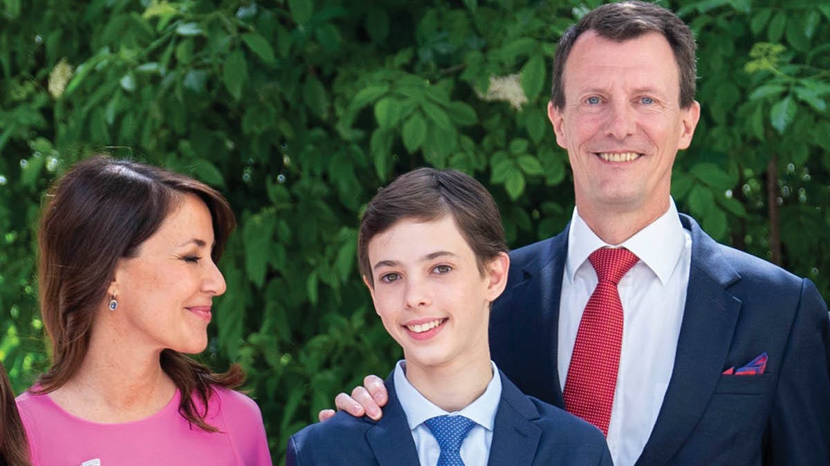 Prinsesse Marie og prins Joachim med sønnen grev Henrik.