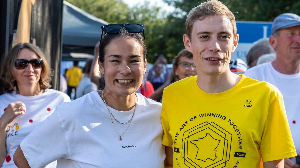 Trine Marie Hansen og Jonas Vingegaard
