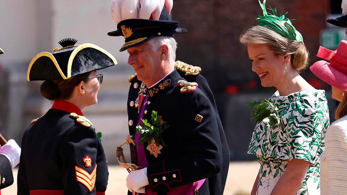 Dronning Mathilde og kong Philippe