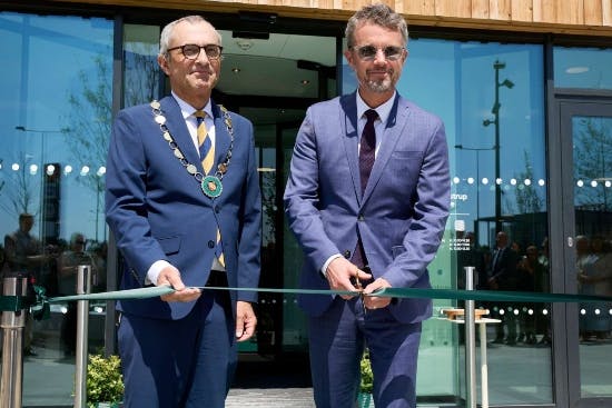 Borgmester Ziegler og kronprins Frederik