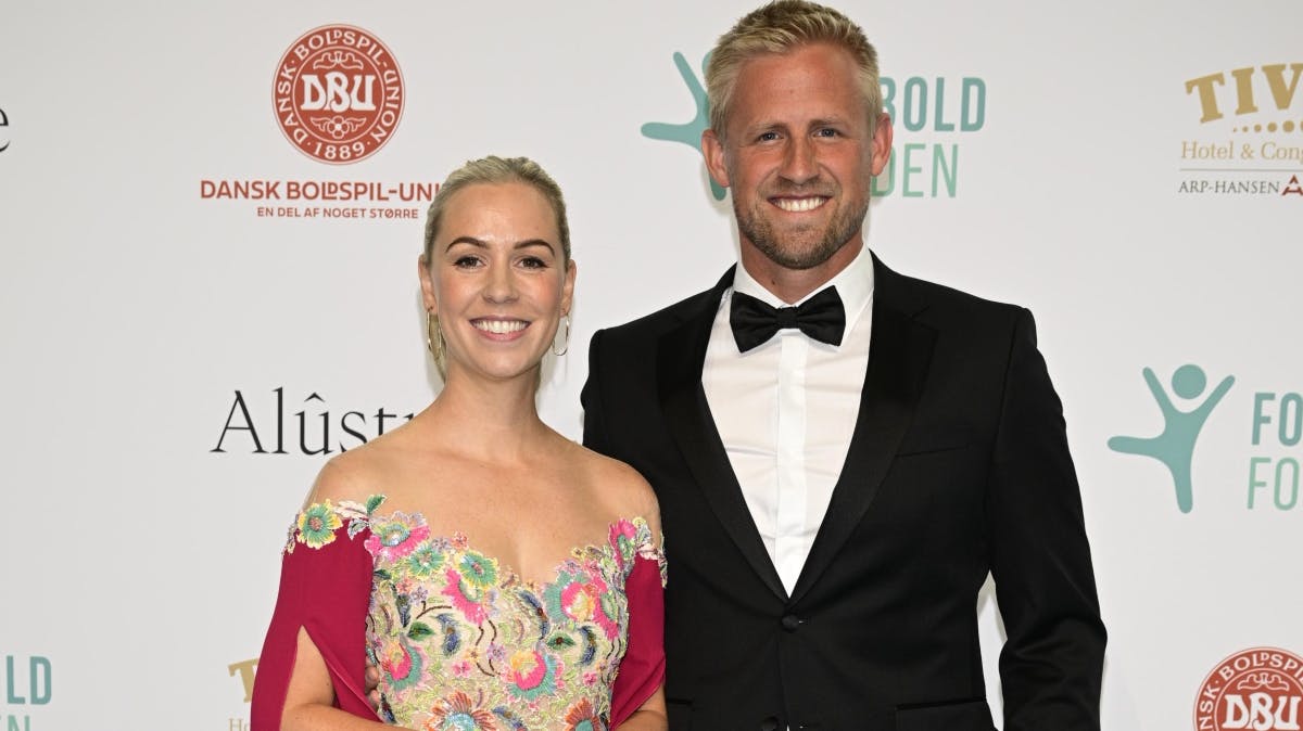 Stine og Kasper Schmeichel