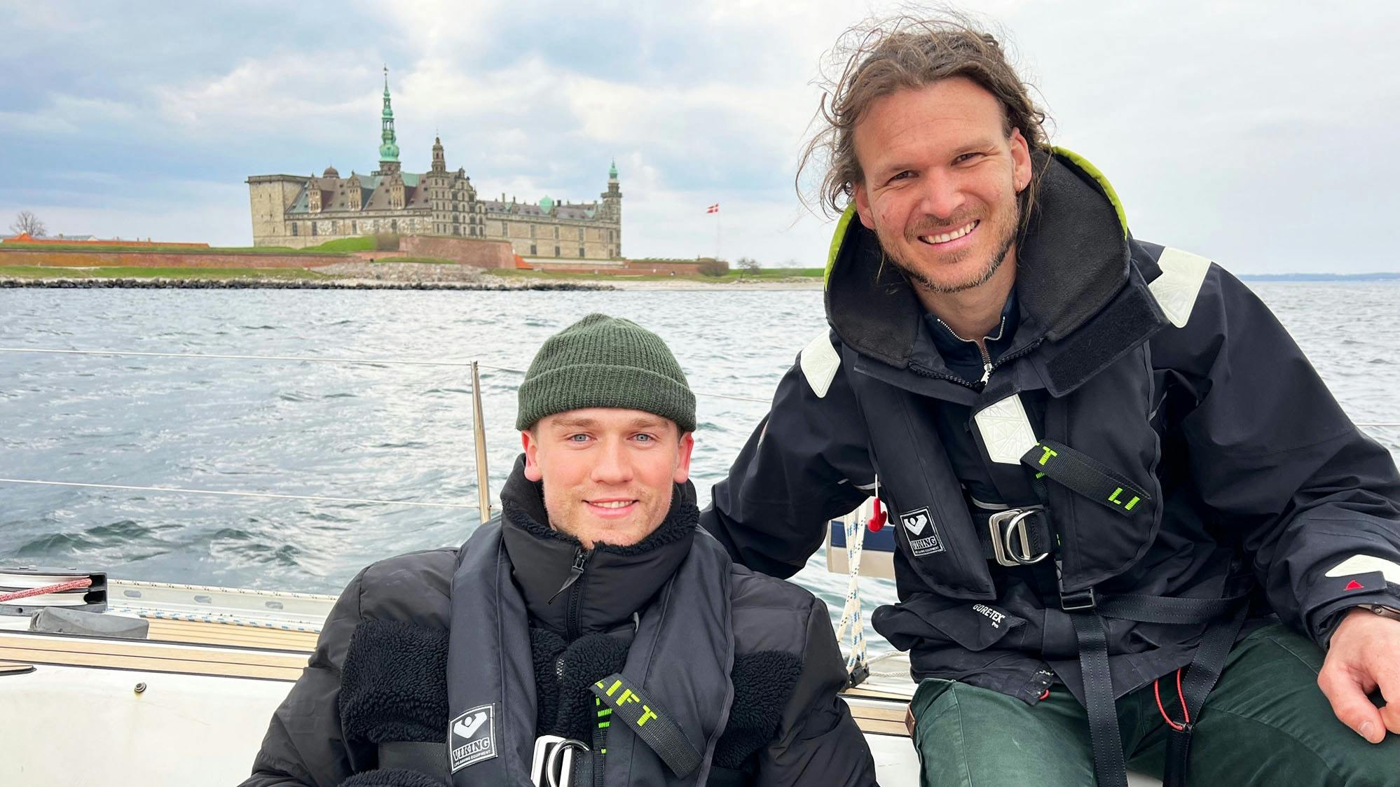 Simon Pytlick ombord på Havana med Emil Midé Erichsen. 