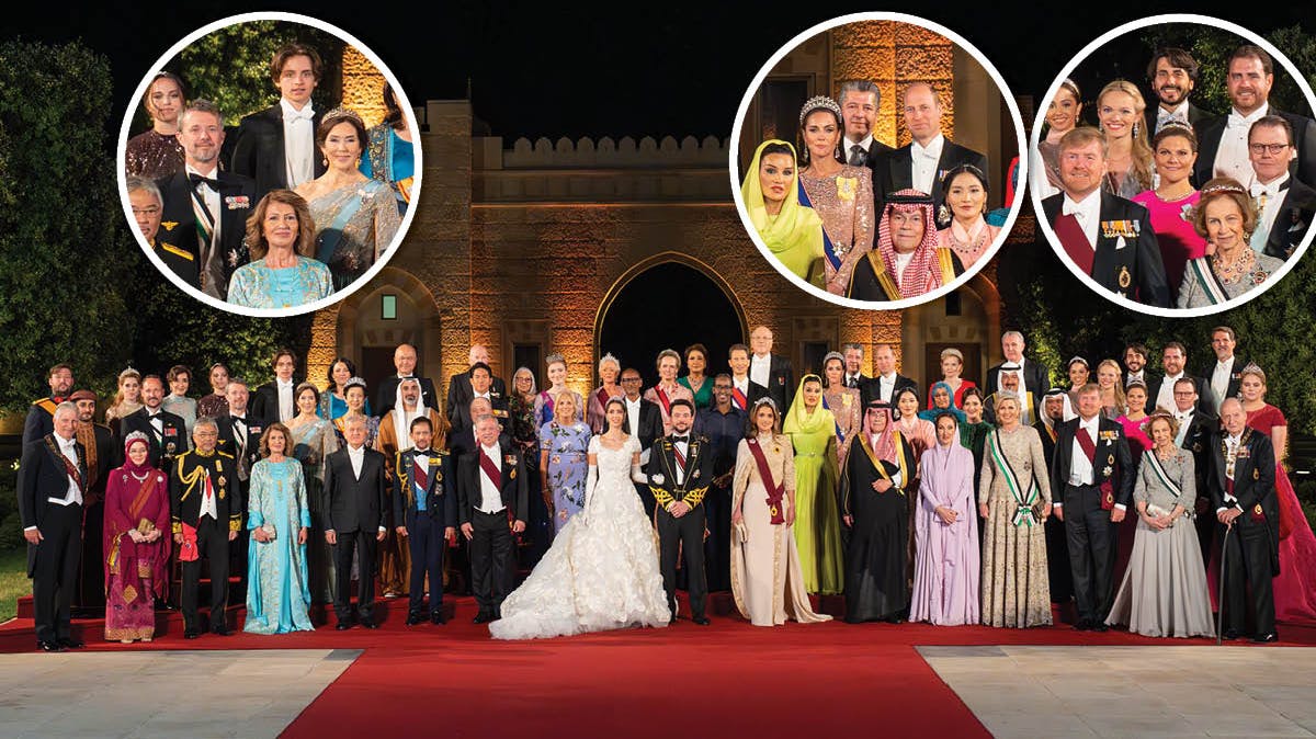 Kronprins Hussein og kronprinsesse Rajwa blev gift den 1. juni.
