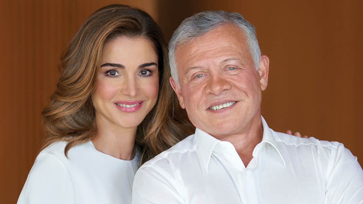Dronning Rania og kong Abdullah. 