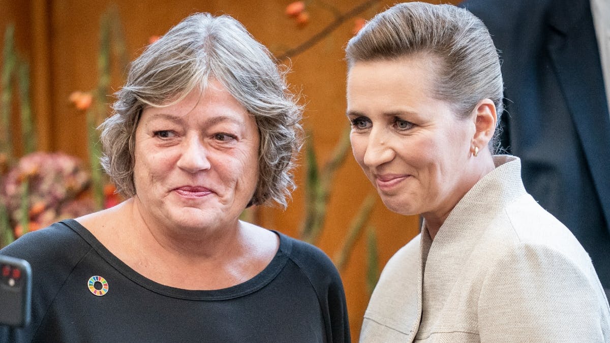 Mette Gjerskov med statsminister&nbsp;