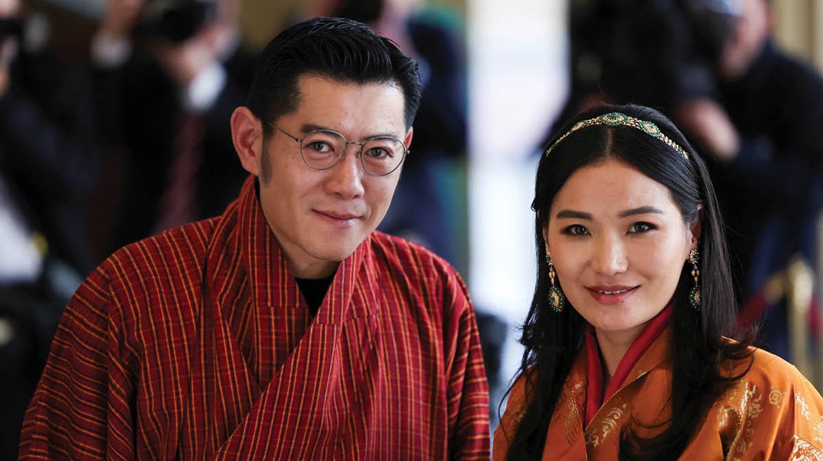 Kong Jigme Khesar Namgyel Wangchuck og dronning Jetsun Pema.