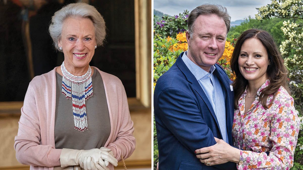 Prinsesse Benedikte, prins Gustav og prinsesse Carina. 