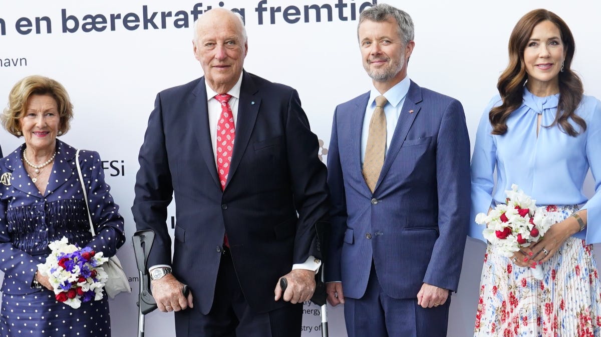 Dronning Sonja, kong Harald, kronprins Frederik og kronprinsesse Mary