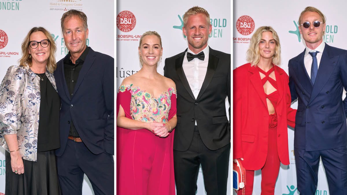 Fodboldgæster til Fodboldfondens velgørenhedsgalla. 