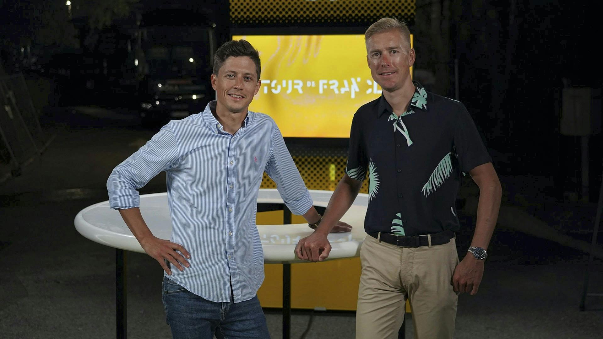 Rasmus Staghøj og Lars Bak samler op på etaperne af Tour de France i Aftentouren på TV 2.