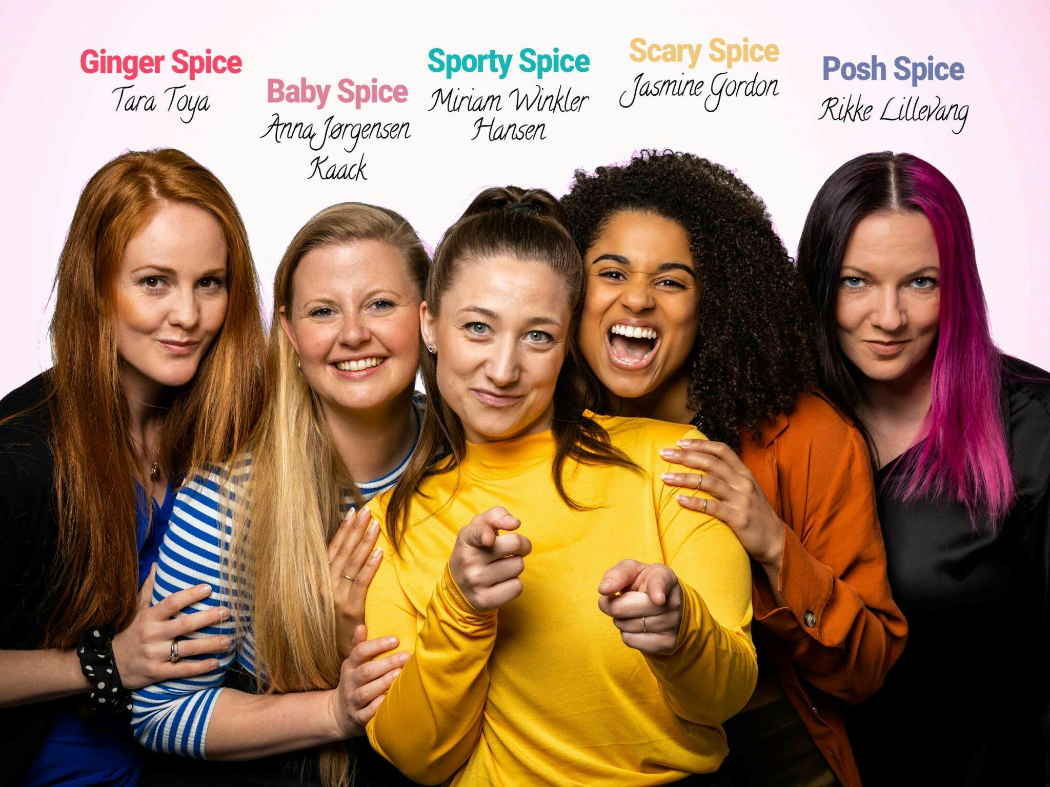 De fem danske Spice Girls.