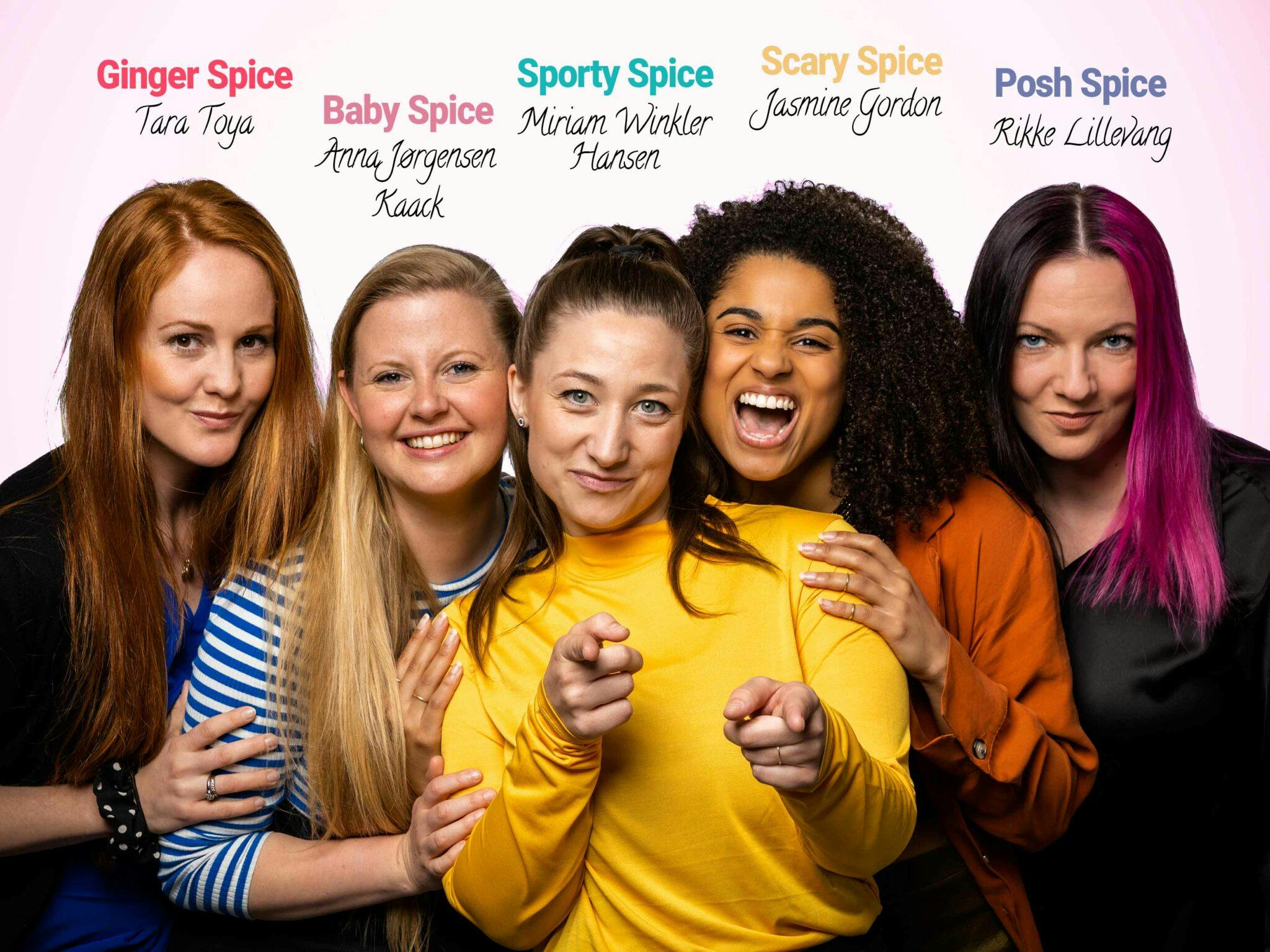 De fem danske Spice Girls.
