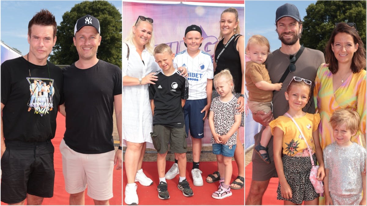 Gæster til premieren på Flying Superkids.