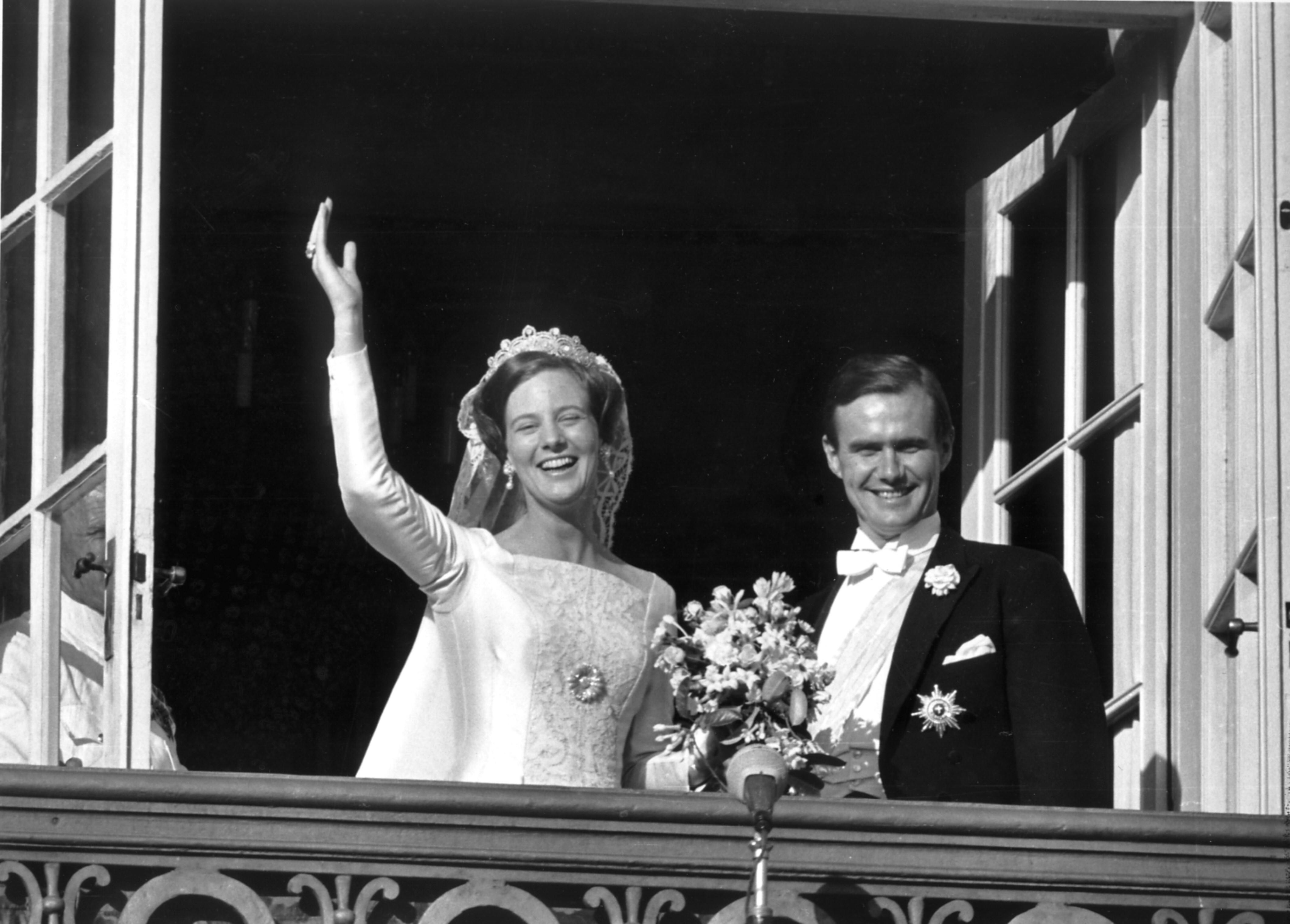 (ARKIV) Prinsesse Margrethe og Henrik de Monpezats bryllup.. (Foto: HANS PETERSEN/Scanpix 2017)