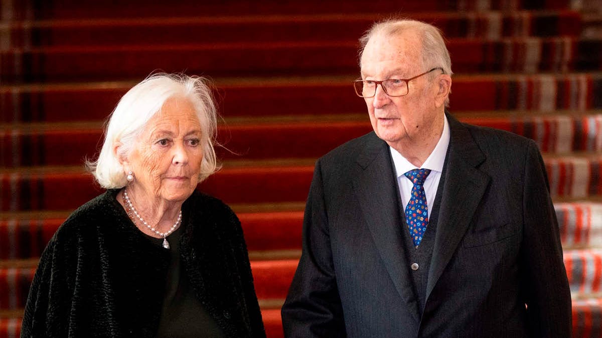 Dronning Paola og kong Albert. 