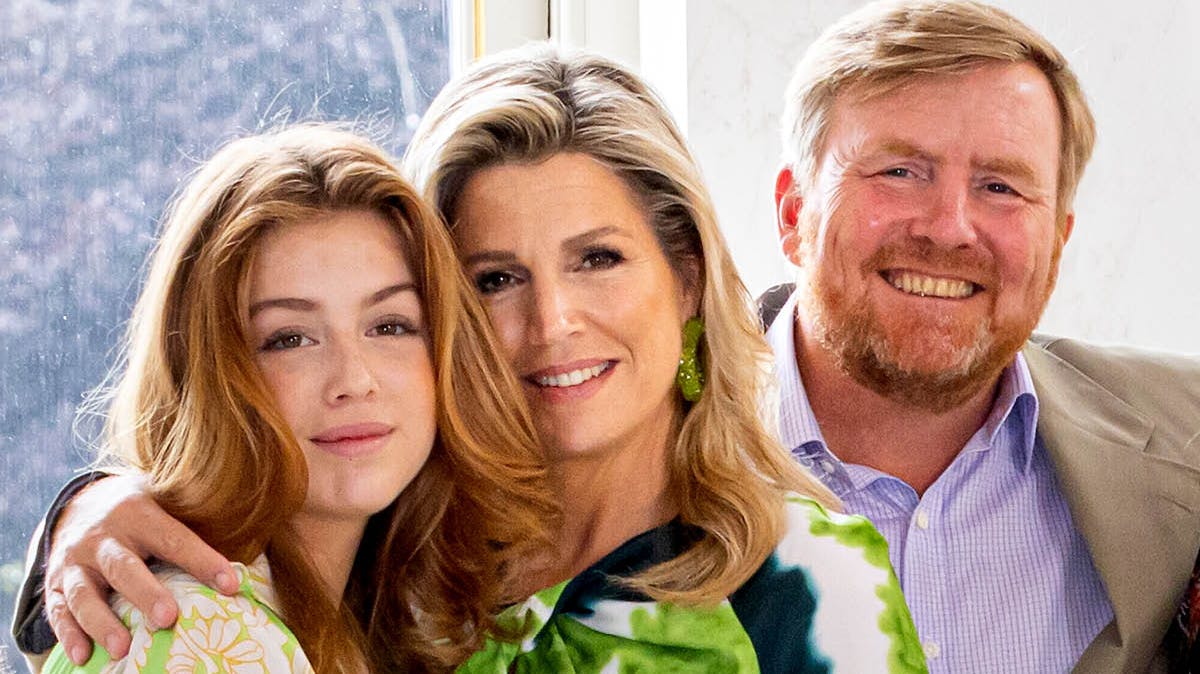 Prinsesse Alexia, dronning Maxima og kong Willem-Alexander. 