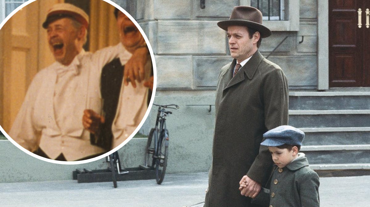 Søren Rode i en scene fra "Det forsømte forår" samt foto fra "Matador". 