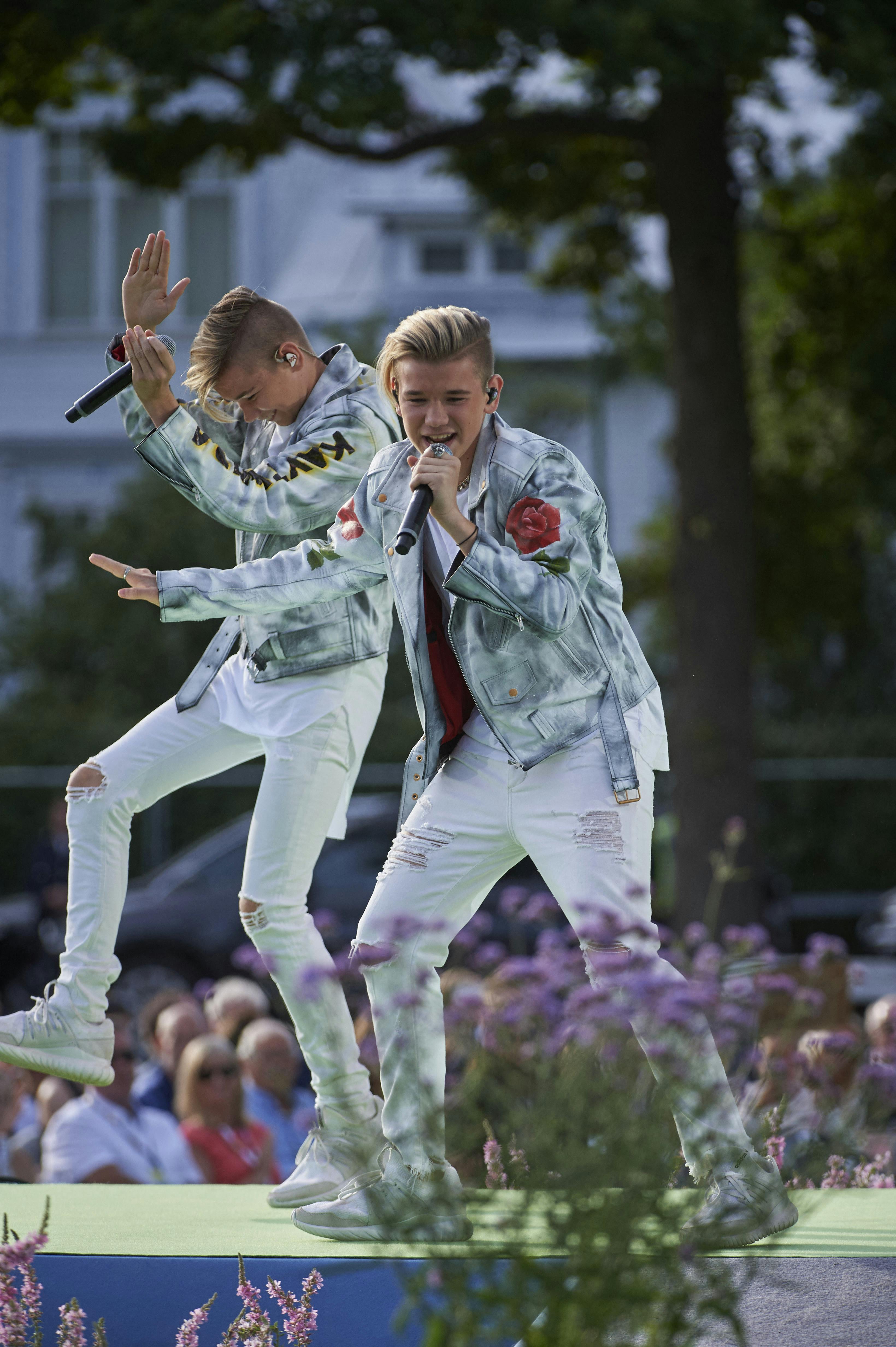 Marcus & Martinus til kronprinsesse Victorias 40-års fødselsdag i 2017. 