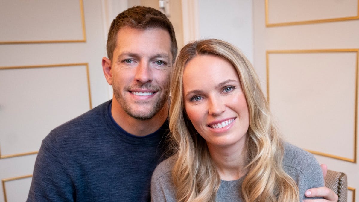 David Lee og Caroline Wozniacki&nbsp;
