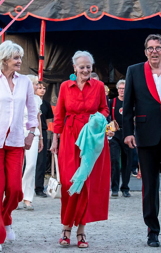 Dronning Margrethe i Zirkus Nemo i sommeren 2022.&nbsp;
