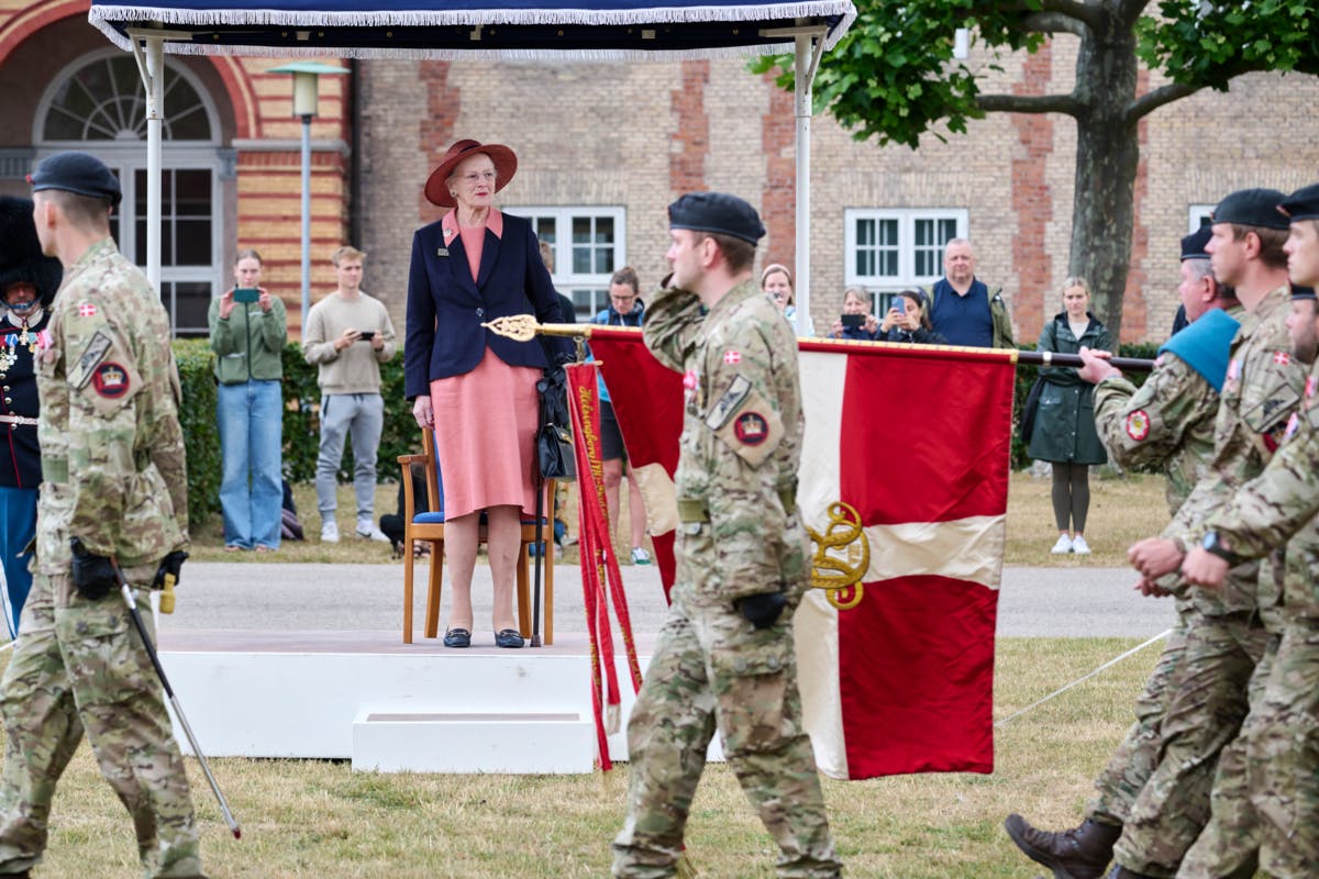 Årsdagsparade på Livgardens Kaserne den 30. juni 2023. 