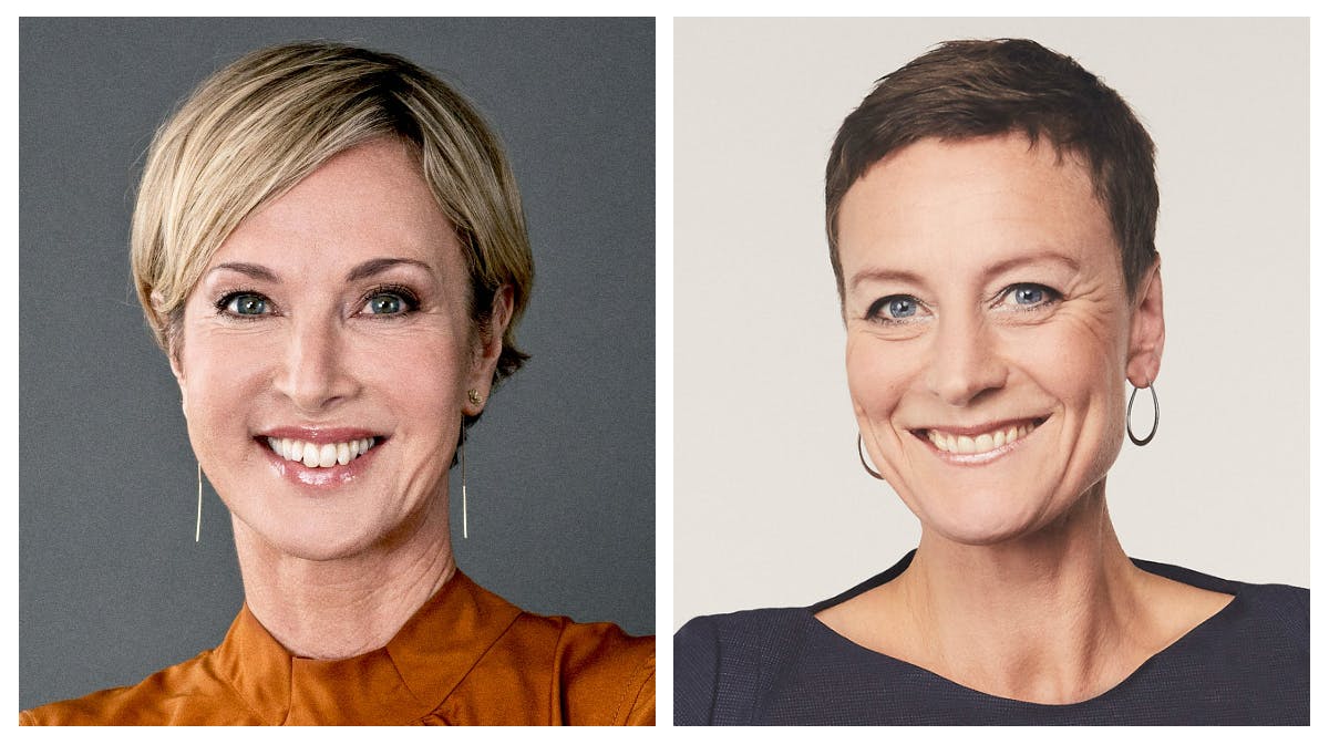 Natasja Crone og Janni Pedersen.