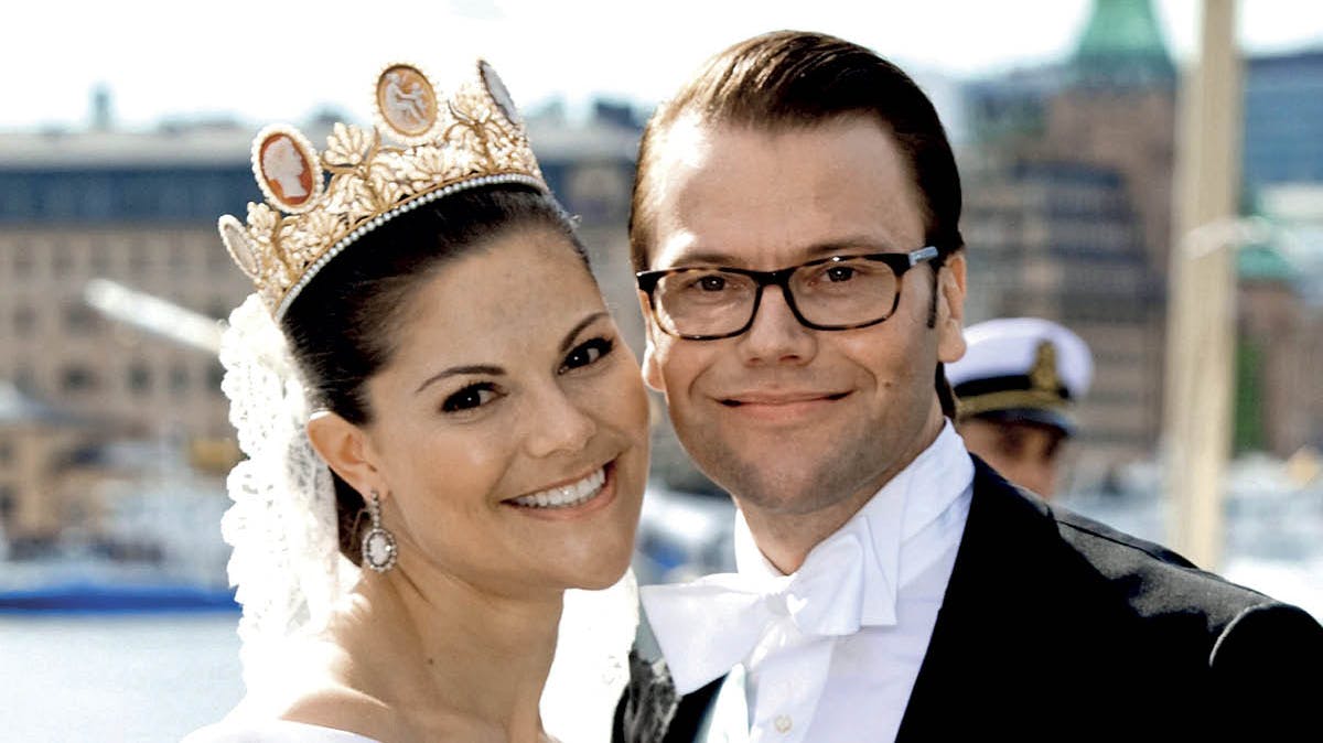 Kronprinsesse Victoria og prins Daniel.