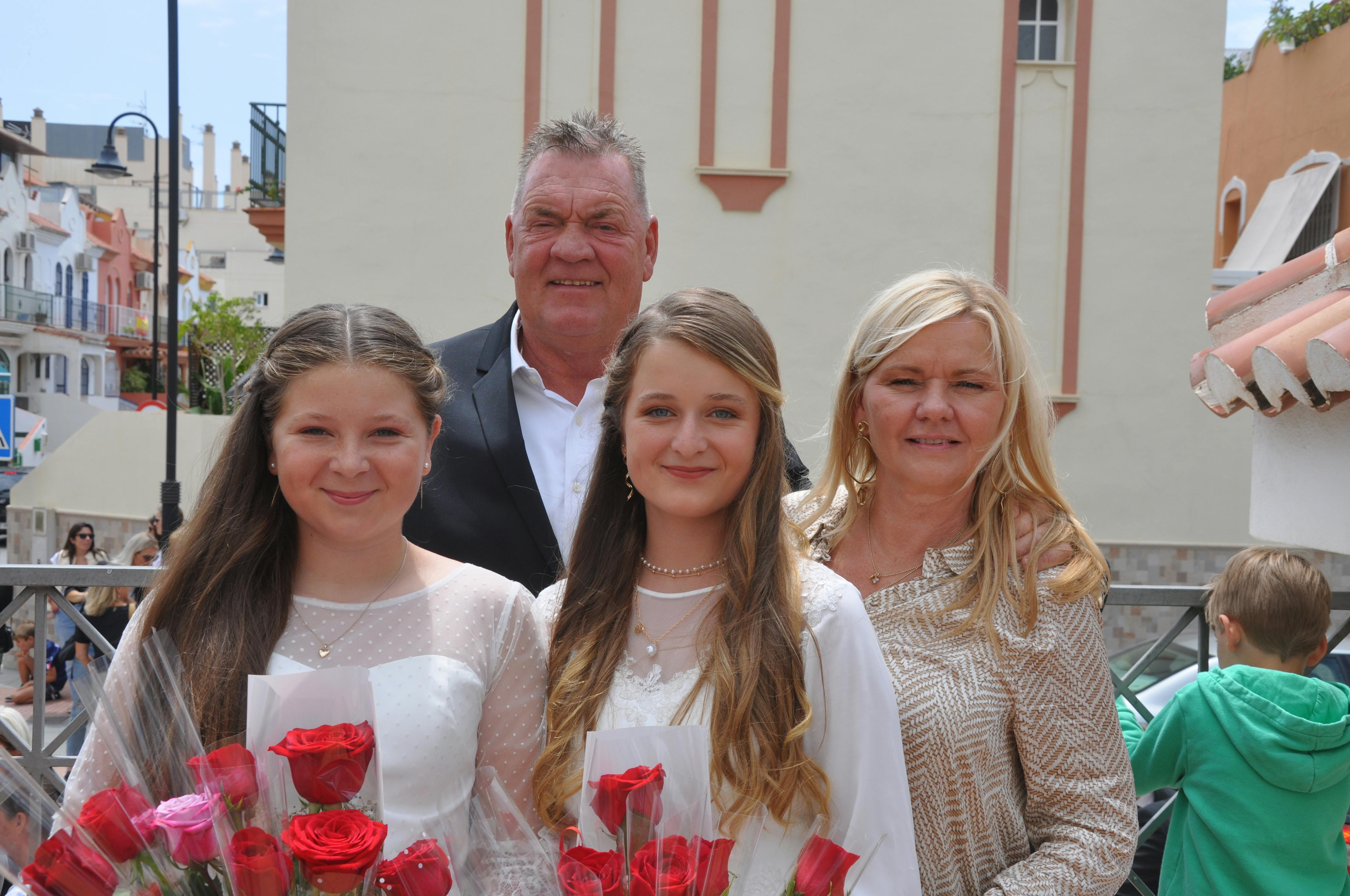 Brian Nielsen til døtrenes konfirmation i 2023. 