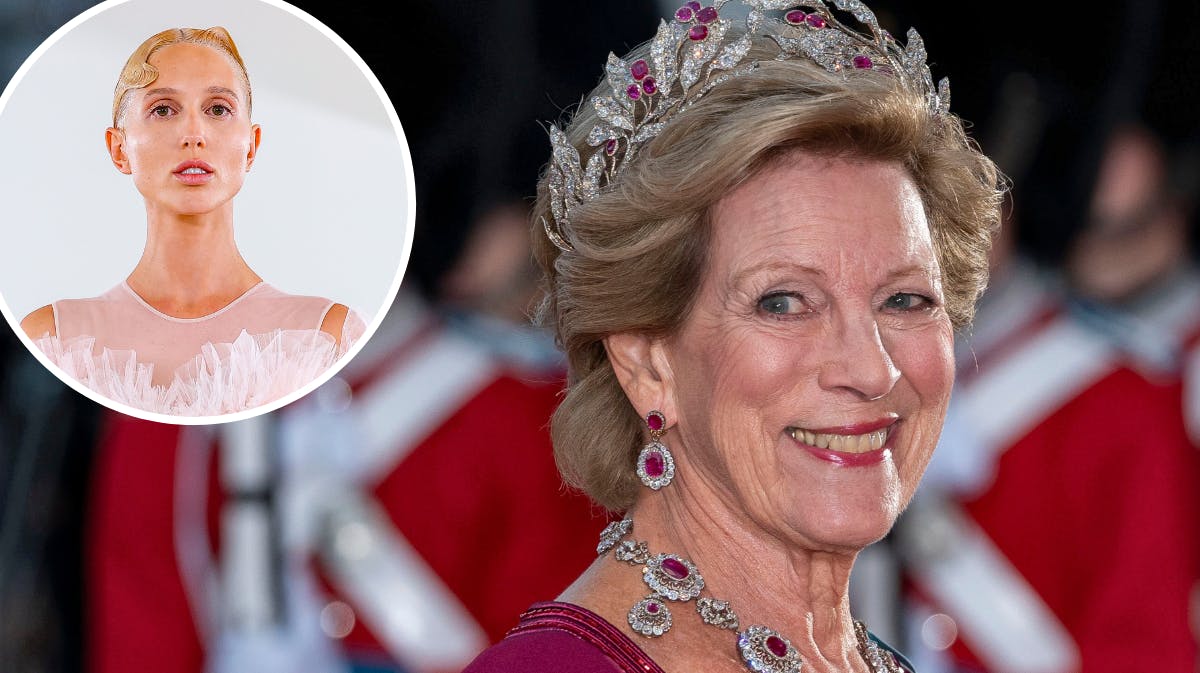 Prinsesse Maria-Olympia og dronning Anne-Marie 