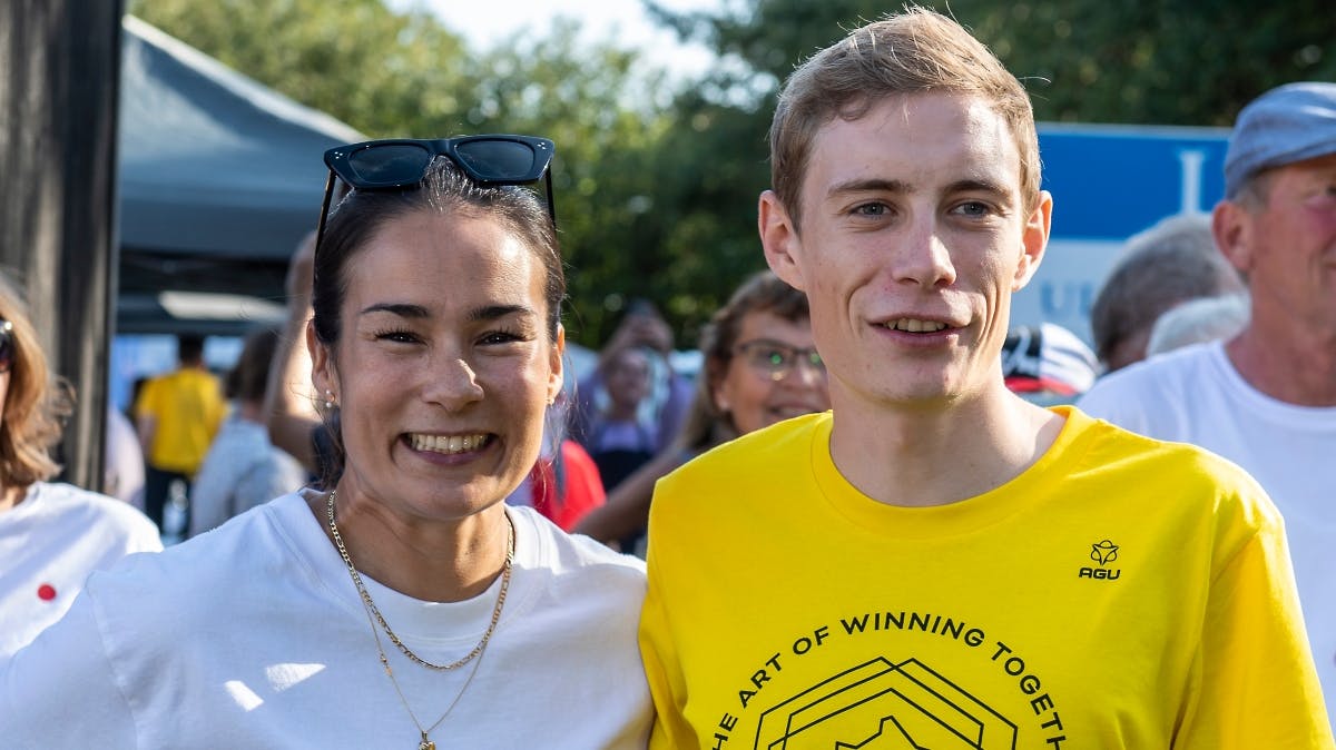 Trine Marie Hansen og Jonas Vingegaard