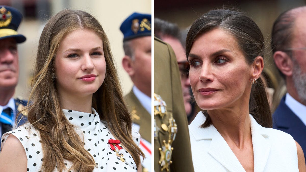 Prinsesse Leonor og dronning Letizia 