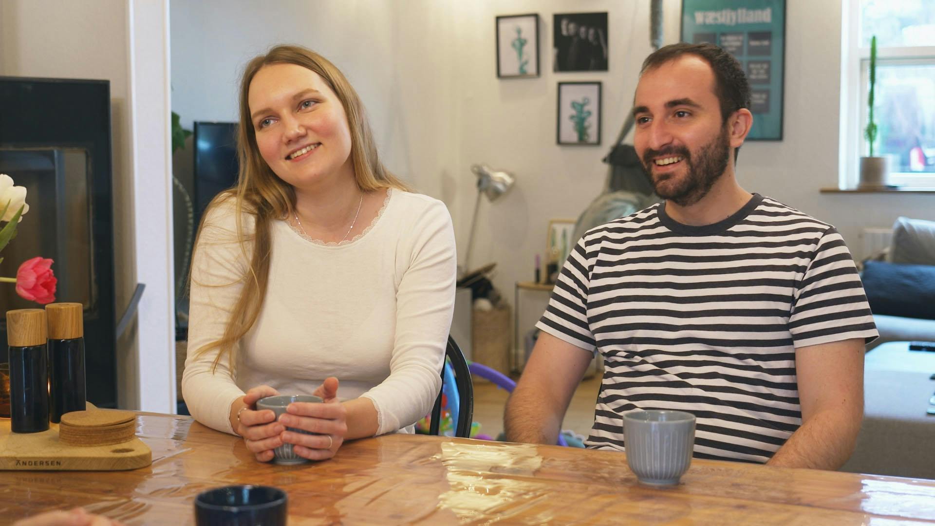 Jette og Mario i TV 2-programmet. 