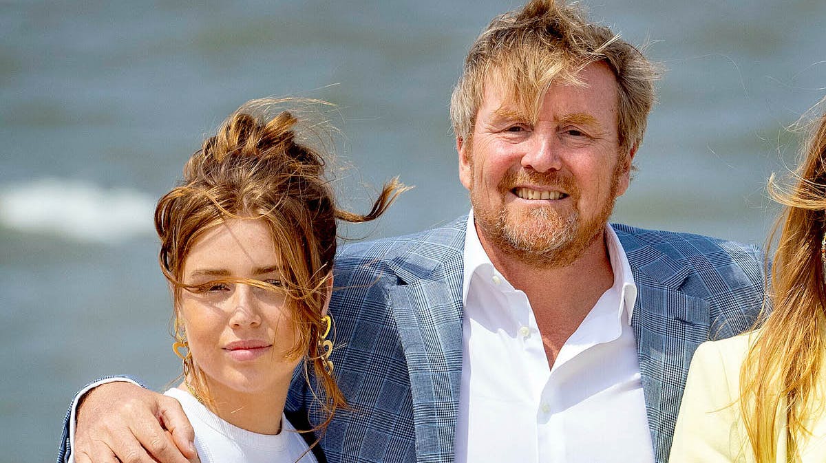 Prinsesse Alexia og kong Willem-Alexander.