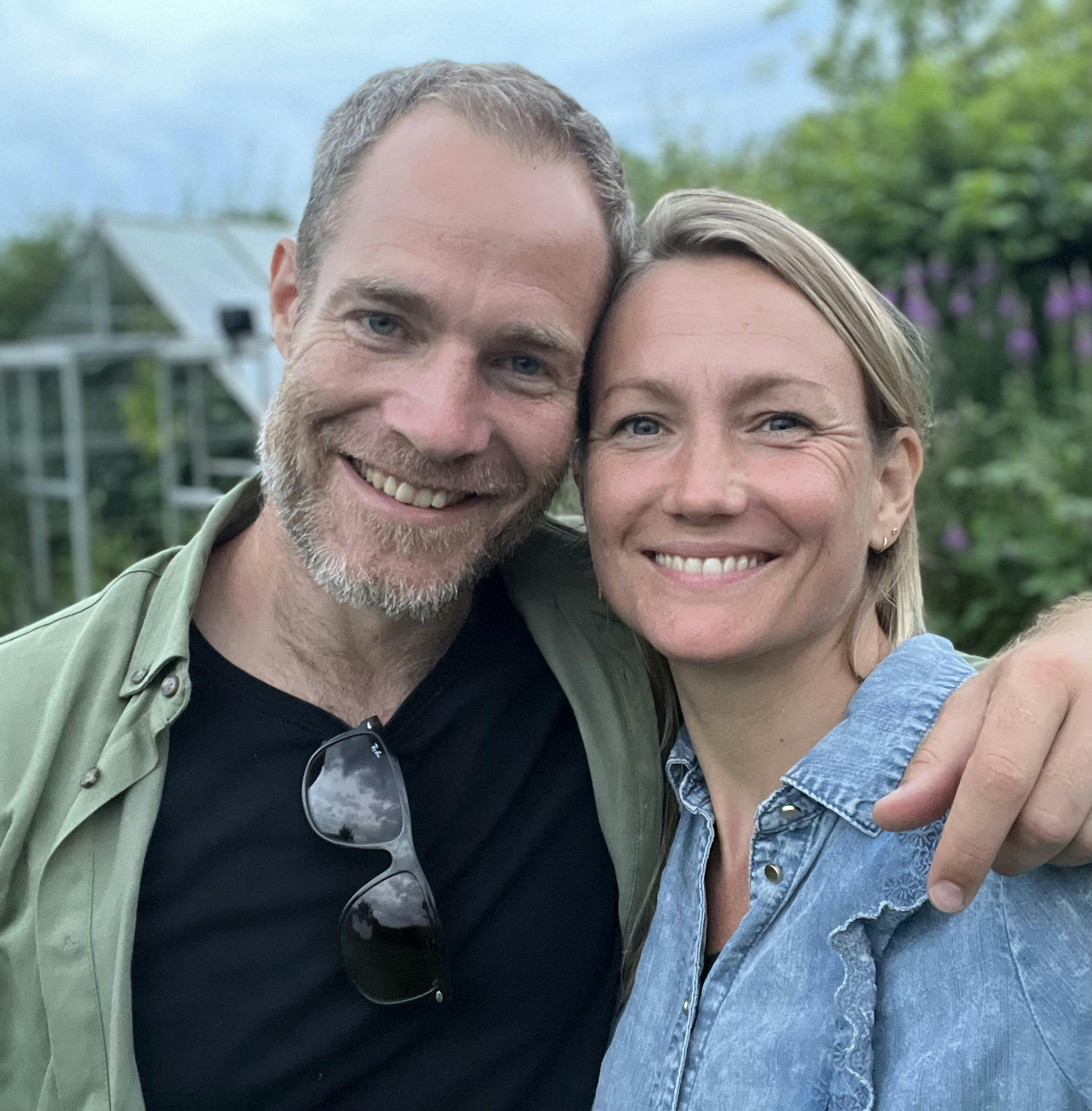 Sara Lygum og kæresten Jonas. 