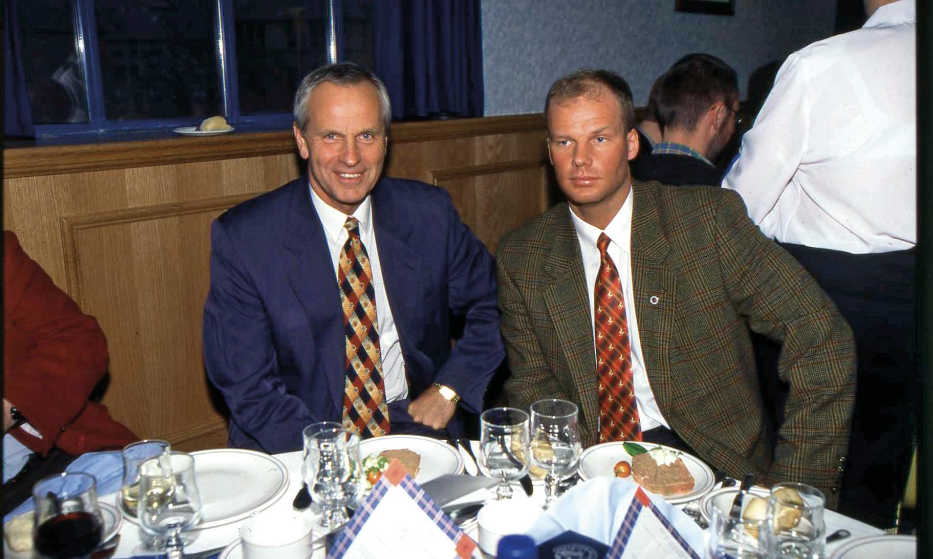 Richard og Tommy Møller Nielsen i midten af 1990'erne.&nbsp;
