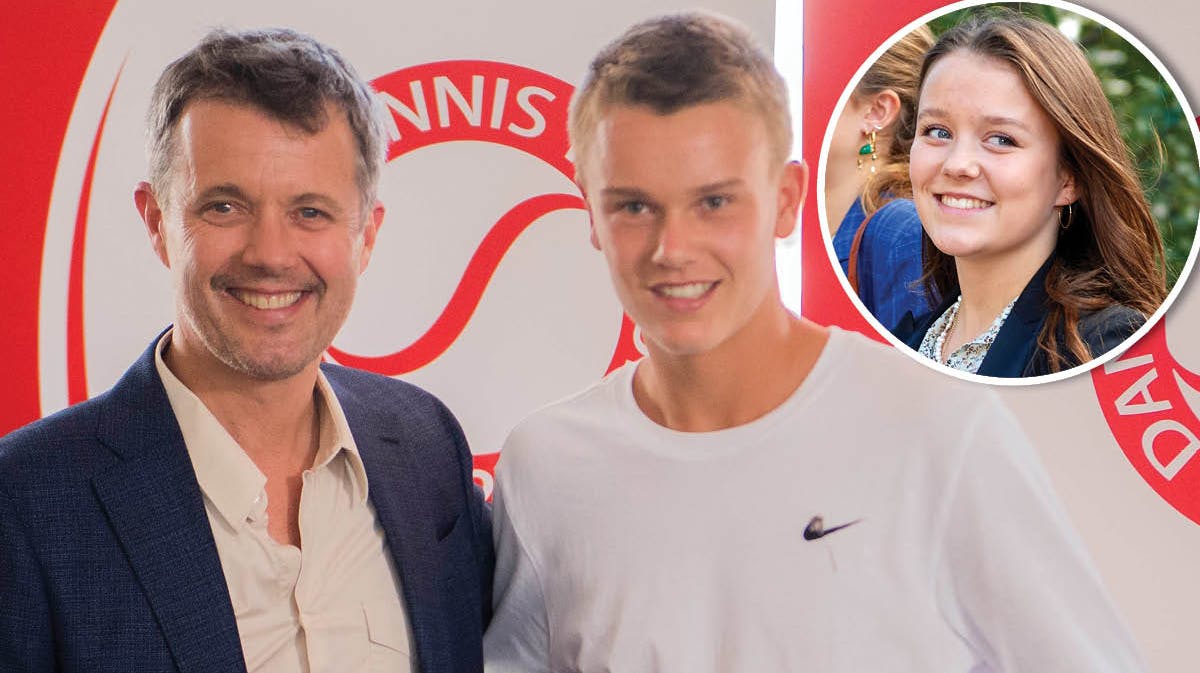 Kronprins Frederik, Holger Rune og prinsesse Isabella.